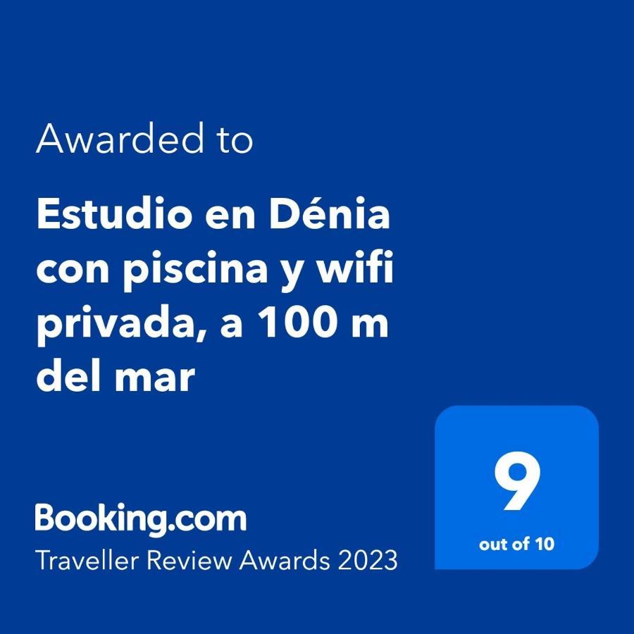 Estudio En Denia Con Piscina Y Wifi Privada, A 100 M Del Mar Exteriér fotografie